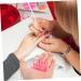 Baluue Dappen Dish for Acrylic Nails Heart Shaped Glass Crystal Acrylic Nail Cup with Lid Liquid Powder Dappen Bowl Dish Nail Manicure Tool Supply Pink - Buy Online on GoSupps.com