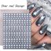 6 Sheets 3D Glitter Star Nail Stickers - Gold, Silver, White, Black - DIY Manicure Nail Art Decoration - Buy Online on GoSupps.com
