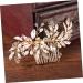 Didiseaon Rhinestone Hairpin Bridal Hair Clip Pearl Hair Clip Wedding Hair Clip Wedding Hair Comb Rhinestone for Hair Rhinestone Side Comb Hair Teasing Comb Bride Dress Hair up - Buy Online on GoSupps.com