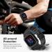 amBand Compatible for Fitbit Versa 4/ Fitbit Versa 3/ Fitbit Versa 2/ Fitbit Versa Lite/Fitbit Sense 2/ Fitbit Sense Bands with Case Protective Case Strap Rugged Sport Protector Wristbands Men Black Black Fitbit Sense 2/1 & Versa 4/3/2/1 & Versa Lite - Buy Online on GoSupps.com