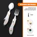 Hikenture Camping Utensils Set - 4-in-1 Stainless Steel Fork Knife Spoon Bottle Opener - Army Green | Travel Eating Cutlery Multitool for Hiking & Scouts - Buy Online on GoSupps.com