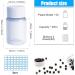Gzcaiyun 50 Pcs Portable 20ml Plump Plastic Bottles with Screw Caps & Stickers for Cosmetics Travel & Camping - Buy Online on GoSupps.com