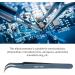ANKROYU BST 15C Elbow Tweezers Stainless Steel Splinter Tweezers High Hardness Antimagnetic Acid Proof Pointy Tweezers for Precise Experimental Work - Buy Online on GoSupps.com
