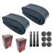 LLH2K Bike Tube 26 x 1.95 26 Inch Bike Tube 2 Pack - Bicycle Tube 26 x 1.95 with 3 Tire Levers, 6 Round Patches - Fits 26x1.90 26x2.10 Bike Tube 26 x 1.95 - Anti-aging 26x2.125 bicycle tube.