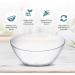 Posh Setting Crystal Clear Disposable Premium Hard Plastic Medium Angled Bowl 5 Pack - 20 OZ Salad Snack & Fruit Bowl - Buy Online on GoSupps.com