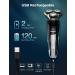Kensen Rechargeable Face & Body Trimmer for Men - Waterproof Beard Styler & Groomer Kit with 4 Combs - Buy Online on GoSupps.com
