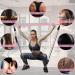 Popper Resistance Straps Rod - Portable Pilates Bar & Resistance Bands for Home Fitness | Pink Strength Training Yoga Equipment - Buy Online on GoSupps.com