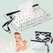 Buy Sannix 2 Wet Wipes Pocket for Babies | Reusable & Portable Baby Wet Towel Dispensation | Black & White | Ideal for On-the-Go Use - Buy Online on GoSupps.com