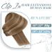 Runature Real Hair Clip-In Extensions - Dark Blonde & Gold Blonde Remy Human Hair Seamless Short 14 Inch - 120g 7 Pieces (#10P16) - Buy Online on GoSupps.com