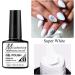 White Nail Polish - Nail Gel Polish - Quick Dry Nail Varnish - Long Lasting Chip Resistant Soak Off UV LED Nail Lamp Gel Polish Nail Art Manicure DIY Home - Buy Online on GoSupps.com