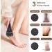 Pretfy Electric Feet Callus Removers Rechargeable Portable Electronic Foot File Pedicure Tools with 3 Sand Heads Pedicure Feet Care for Dead Hard Cracked Dry Skin (Black) - Buy Online on GoSupps.com