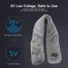 USB Heating Scarf for Adults - Soft Dark Gray Heated Collar with Vibration Massage & Pain Relief - Buy Online on GoSupps.com