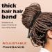 5Pcs Adjustable Hair Tie Puff Cuff for Black Women | Curly Hair Accessories | Afro Loc Puff Hair Tie Set - Buy Online on GoSupps.com