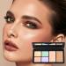 Contouring Concealer Palette Corrective Concealer Palette | 6-Color Concealer Palette Cream Contour Palette Waterproof Full Coverage Concealer Makeup Palette - Buy Online on GoSupps.com