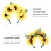 Sunflower Headband Buckle Boho Hawaiian Vacation Hair Cards Flower Headband Hippie Headband Flower Crown Hair Accessories for Parties Festival for Girls Women - Buy Online on GoSupps.com