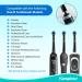 Yanaboo Toothbrush Heads Compatible with Braun Oral B Electric Toothbrushes Black Precision Clean Replacement Brush Head Fit Professional Care and More Vitality Pro Smart Genius Series (Pack of 8) 8c Black - Buy Online on GoSupps.com