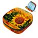 Field of Sunflowers Sunset Women Binding Storage Pocket Menstrual Pocket Servant Menstrual Cup Pocket with zipper for teenagers girls women women