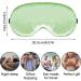Lusofie 4Pcs Silk Sleep Masks Set - Adjustable Strap Eye Covers for Sleeping, Night Travel, Nap - Satin Eyeshade for Girls (Pink/White/Green/Emerald) - Buy Online on GoSupps.com