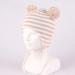 LANGZHEN Toddler Winter Hat Earflap Knit Cap for Baby Boys Girls 6-12 Months - Beige Stripe - Buy Online on GoSupps.com