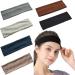 6 pieces of sports headbands frontal ligaments for women elastic sweat yoga hair bands slipproof soft thin headband fashionable hair wrap color-2