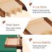 Meooeck Portable Wooden Pool Cue Holder - Weighted Billiard Accessories for 4 Cues - Buy Online on GoSupps.com