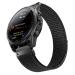 Add 22mm nylon bracelet for Garmin Fenix 7/Fenix 6 Pro/Fenix 5 bracelet loop Velcro 7 Pro/Fenix 6/Epix 2/Forerunner 945/955/935 Ultralight extraction strap black A-black