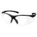 grinderPUNCH Full Lens Magnifying Safety Glasses with Black Frame | Clear Lens | | Magnifying Reading Glasses +2.50 Diopters