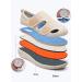 Diabetic Foot Shoes for Men | Adjustable Edema Sneakers for Swollen Feet | Comfortable Walking Shoes for Elderly & Arthritis | Size 12 Beige - Buy Online on GoSupps.com