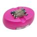 Dolstar Magnetic Pin Holder with 100 PCS Plastic Head Pins  Magnetic Pincushion with Drawer for Sewing Quilting (Pink)