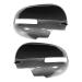 Side Mirror Covers 1 Pair Left Right Rearview Mirror Cover Carbon Fiber Decorative Cap Fit for Mitsubishi Outlander 13 16 Normal Popular