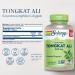SOLARAY Tongkat Ali 400mg Supplement for Men - Increase Performance & Lean Muscle Growth - Natural Energy & Stamina Support - 180 Capsules - Buy Online on GoSupps.com