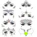 Meredmore Noctilucent Glow in the Dark Face Gems - 8 Sets Rave Body Stickers for Women | Luminous UV Blacklight Tattoos & Mermaid Accessories - Perfect for Halloween & Festivals - Pattern 5 - Buy Online on GoSupps.com