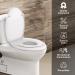 Todeco 2-in-1 Round Toilet Seat with Built-in Potty Training Seat - Slow Close & Easy Remove - White - Ideal for Toddlers and Adults - Buy Online on GoSupps.com