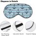 Blue Striped Boat Anchor Sleep Mask | Adjustable Eye Cover for Yoga, Travel, and Nap - Buy Online on GoSupps.com