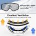 Findway Ski Goggles for Men | OTG Snowboard Glasses with UV Protection & Anti-Fog | Spherically Mirrored VLT 10.2% - Buy Online on GoSupps.com
