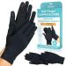 Vive Copper Arthritis Gloves - Full Hand Compression Touchscreen Finger - For Carpal Tunnel Rheumatoid Joint Pain Inflammation - Flexible Wrist and Thumb Pressure Relief for Typing - For Men Women Black X-Large