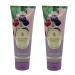 Bath and Body Works Gift Set of of 2 - 8 oz Body Cream - (Black Raspberry Vanilla) Multicolor