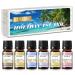 EUQEE Holiday Island Fragrance Oils Gift Set Humidifier Oil Essential Oils for Diffusers for Home Aromatherapy Oil Pineapple Coconut Sea Breeze Bubble Gum Bay Rum Marshmallow 6 10 ml
