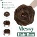 Sego Hair Part with Rubber Band - 55g Dutt Hair Tie & Extensions for Messy Buns | Dark Brown & Light Brown - Buy Online on GoSupps.com