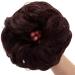 JJstar Messy Hair Bun Scrunchies - Chestnut Brown Chignon for Women and Girls - Buy Online on GoSupps.com