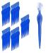 30 pc Eyebrow Razor Precision Shaver Facial Exfoliating Dermaplaning Tool Peach Fuzz Face Brow Touch-Up Shaper Lip Bikini Area Razor Trimmer Washable Reusable Women Men - Blue