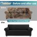 Asnomy Couch Covers for 3 Cushion Couch Stretch Sofa Covers Slipcovers  Pet Protector Furniture Covers for Dogs Cats Spandex Jacquard Fabric Small Checks(Large  Black) Black Large - Buy Online on GoSupps.com