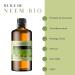Oxxigena 100% Pure Virgin Organic Neem Oil - 1L - Cold Pressed - Moisturizing Replenishing Ideal for Hair Skin - Vegan Non-GMO - Buy Online on GoSupps.com
