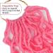 Pink Soft 36 Inch Faux Locs Crochet Hair | 6 Packs for Black Women | Pre-Extended Goddess Locs | Synthetic Hair in Pink - Buy Online on GoSupps.com