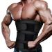 Hidyliu Men's Neoprene Waist Trainer Sauna Sweat Trimmer Cincher - Black, Medium - Buy Online on GoSupps.com