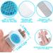 DOERDO 2pc Cradle Cap Brush and Comb Set - Gentle Baby Comb for Dandruff Cleaning - Soft Rubber Bristles - Blue - Buy Online on GoSupps.com