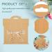 KLUFO 50 Pcs Hair Clip Display Cards Hair Bow Holder Cards Brown Hair Bow Display Cards Rectangular Clip Collecting Cardboard for Hair Barrettes Jewelry Organizing Packaging Accessories 4.75x5.25 in - Buy Online on GoSupps.com