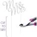 Ella Celebration Mrs Wedding Toppers Monogram Letters Decorations for Cakes (silver) Steel - Buy Online on GoSupps.com