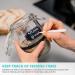 Sourdough Starter Jar Kit - 2-Pack 34 oz. Glass Jars for Wide Mouth Dough Crock | SDJ-2 - Buy Online on GoSupps.com