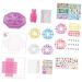 minkissy Kids Nail Kit 3 Sets Children's Nail Art Toys Makeup Toy Nails Kit Kids Fake Nails Makeup Kit Nail Tool Kit Nail Kits Fake Nail Kit for Kid Plastic Manual Nail Stickers Toddler